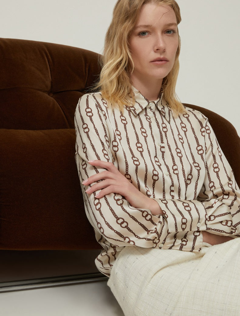 Pennyblack Camicia in raso a fantasia