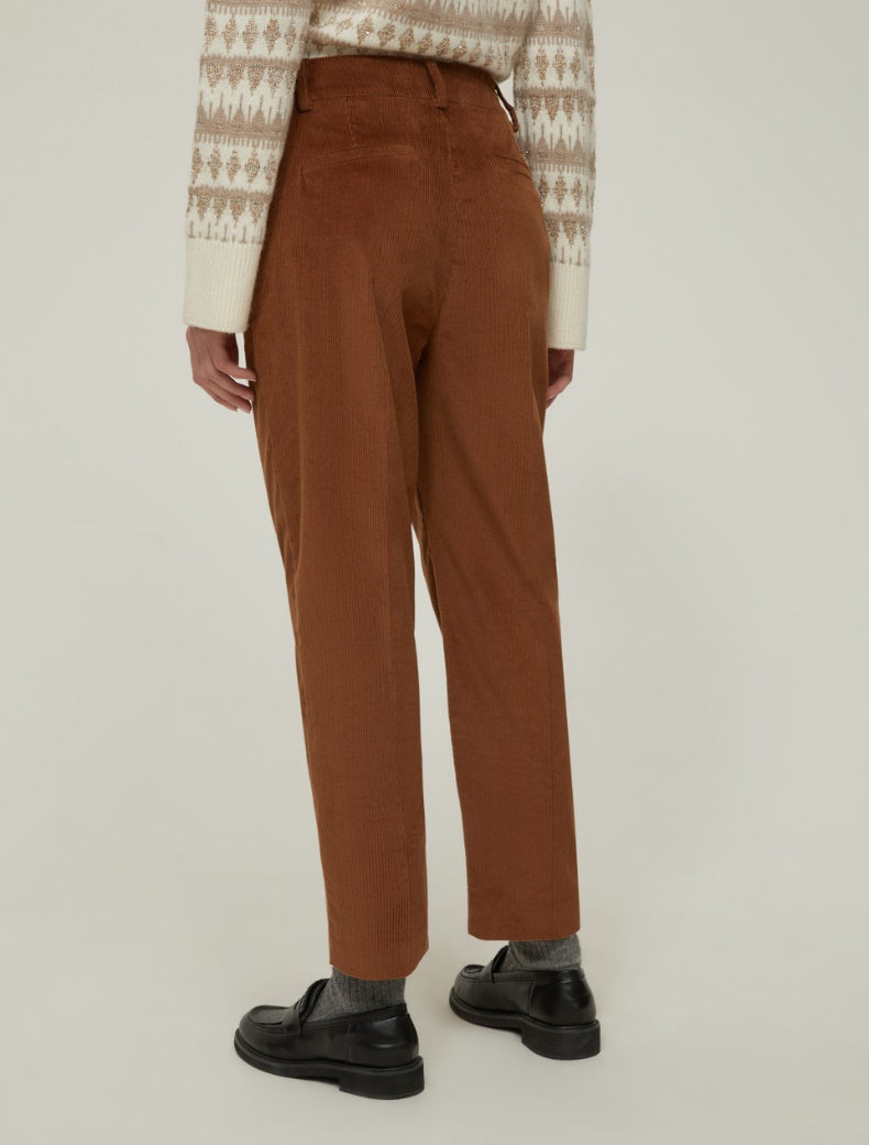 Pennyblack Pantaloni carrot fit in velluto