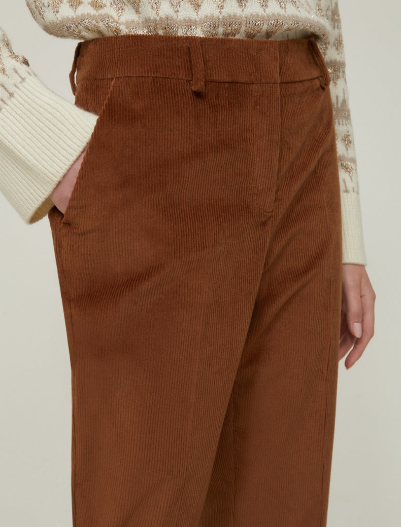 Pennyblack Pantaloni carrot fit in velluto