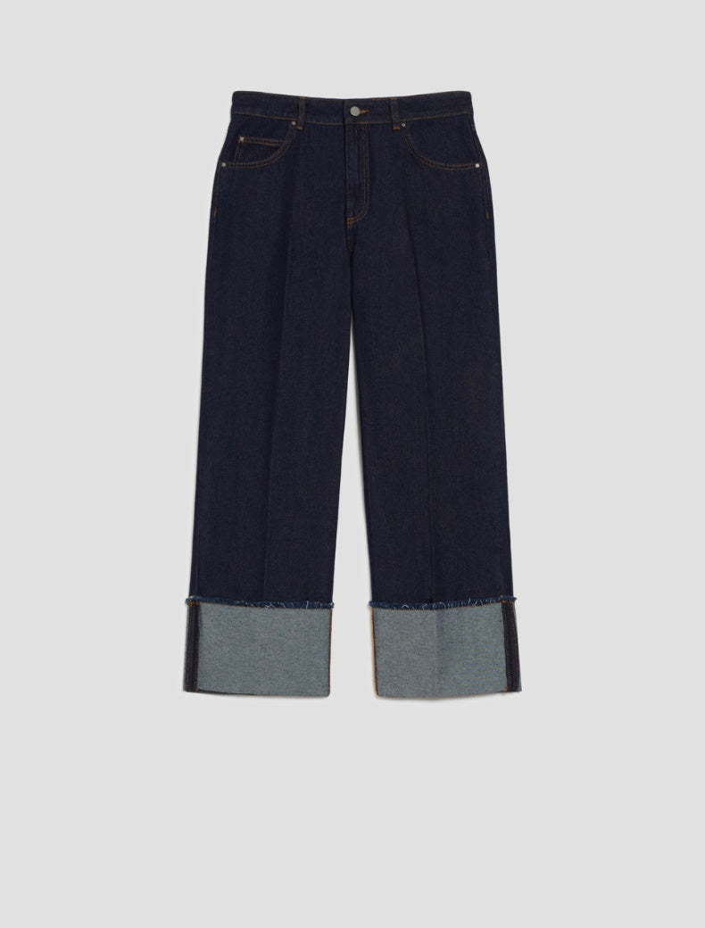 Pennyblack Jeans cropped con risvolto