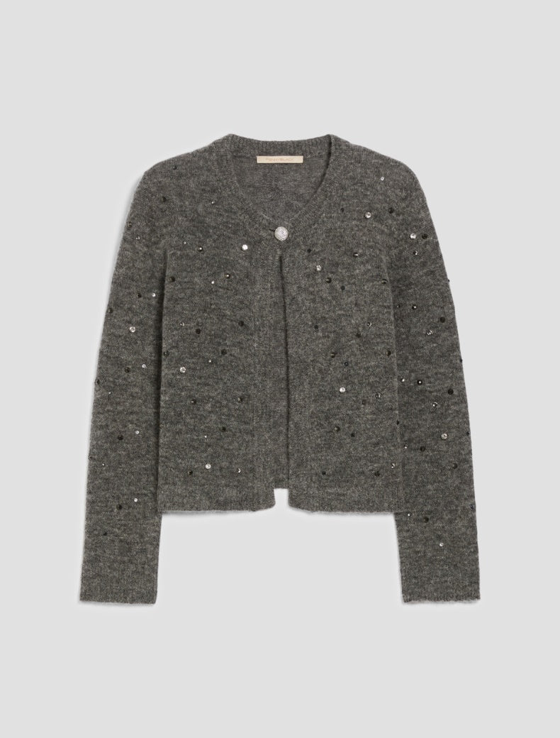 Pennyblack Cardigan boxy fit con strass