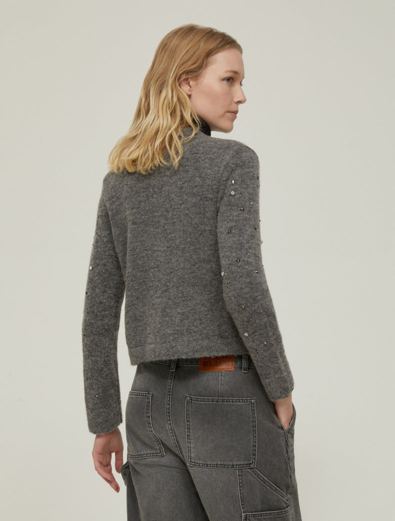 Pennyblack Cardigan boxy fit con strass