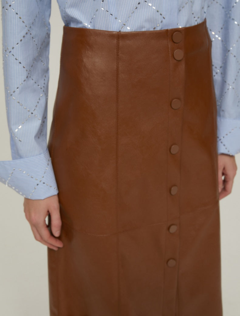 Pennyblack Gonna midi in jersey spalmato