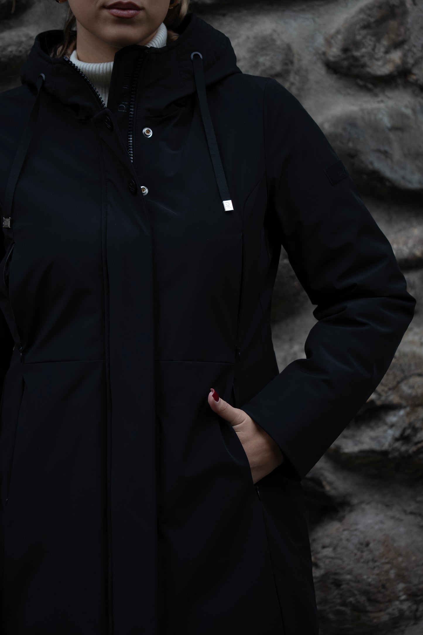 RIHUNIK cappottino in tessuto tecnico