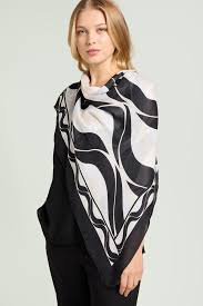 LuisaViola sciarpa-foulard stampata
