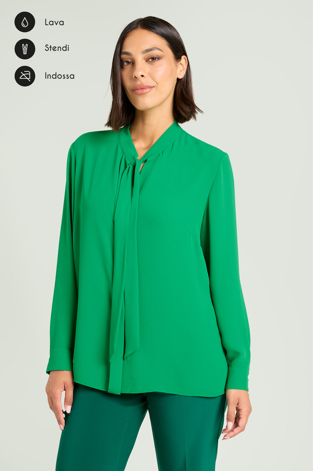 Luisa Viola Blusa in doppia georgette