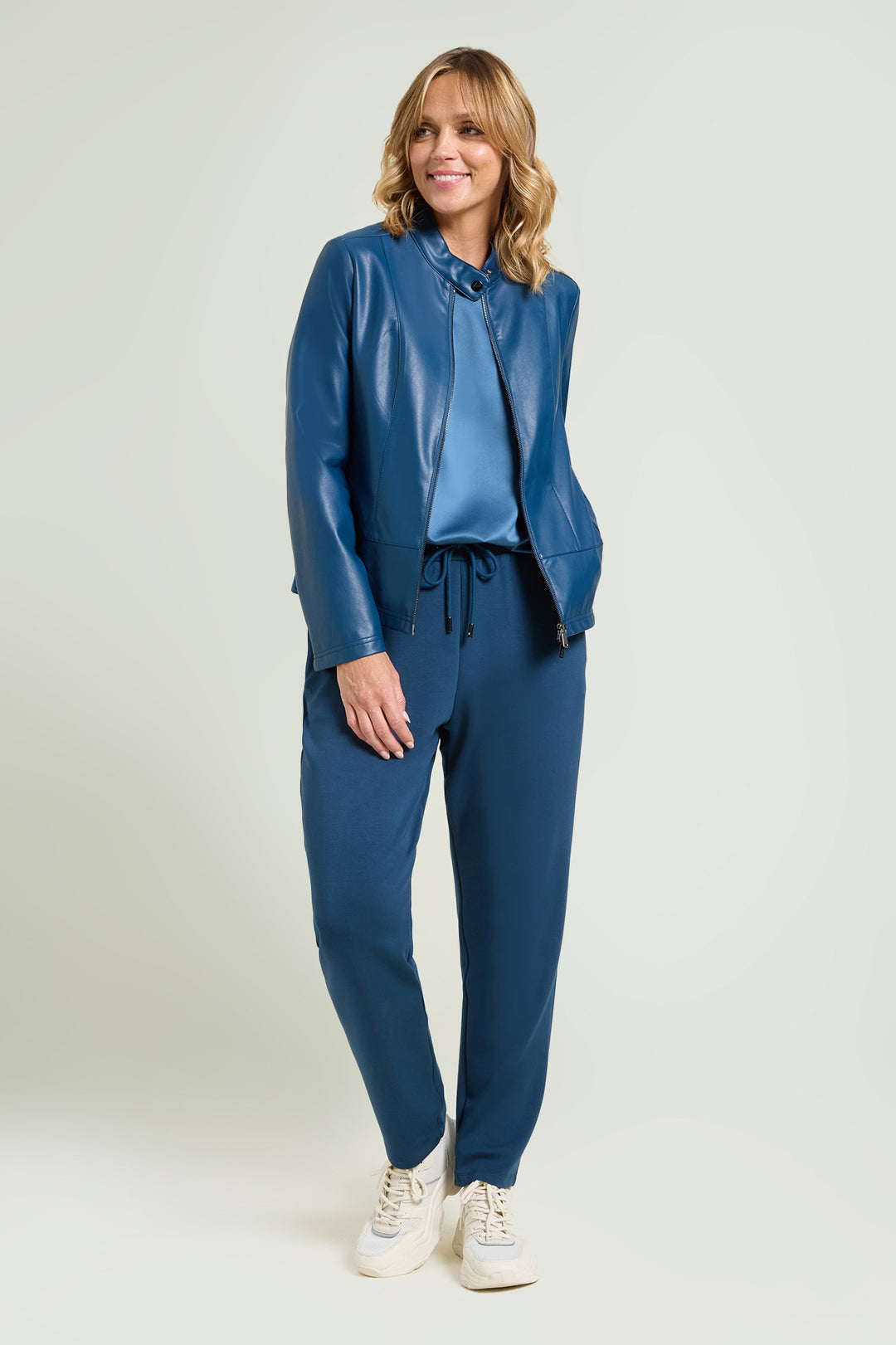 Luisa Viola Giacca in ecopelle stretch