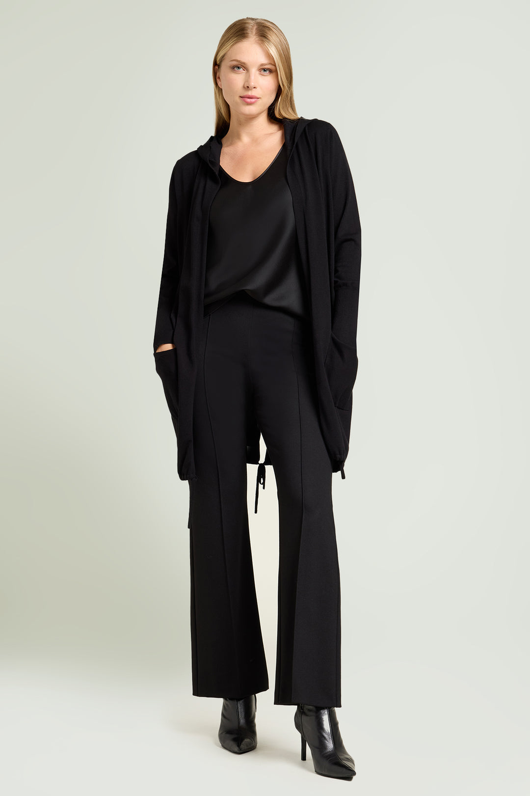 Luisa Viola Cardigan-parka in viscosa confort