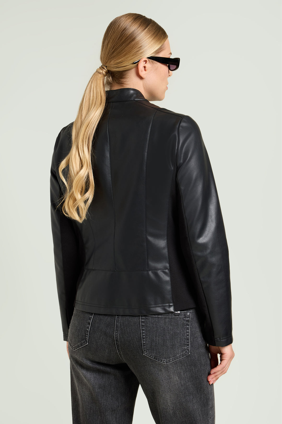 Luisa Viola Giacca in ecopelle stretch