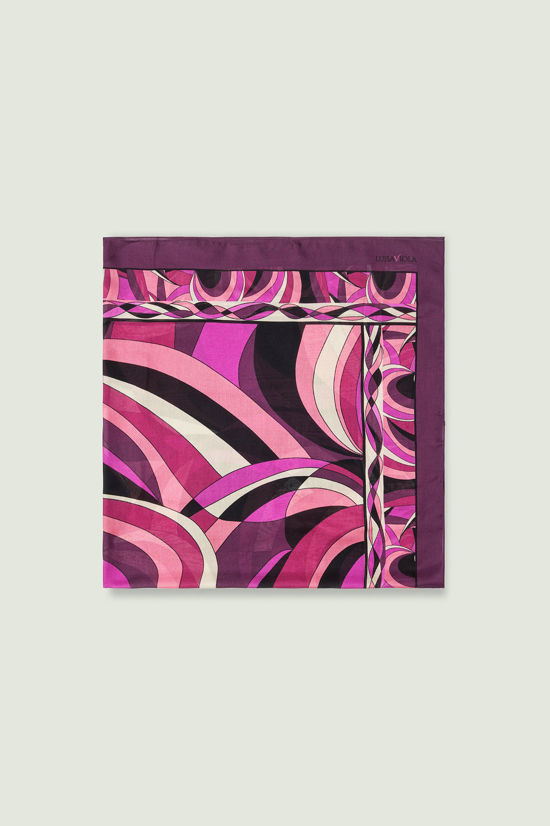 LuisaViola sciarpa-foulard stampata