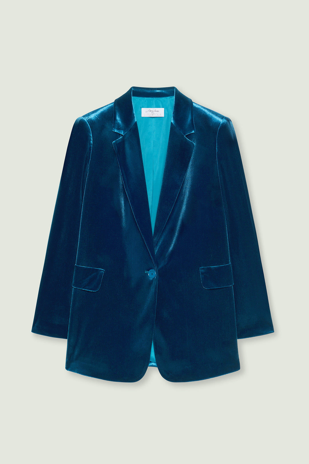 LuisaViola blazer in velluto stretch