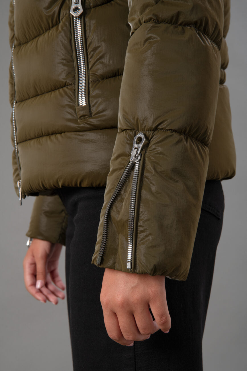 Rihunik Imbottito corto zip