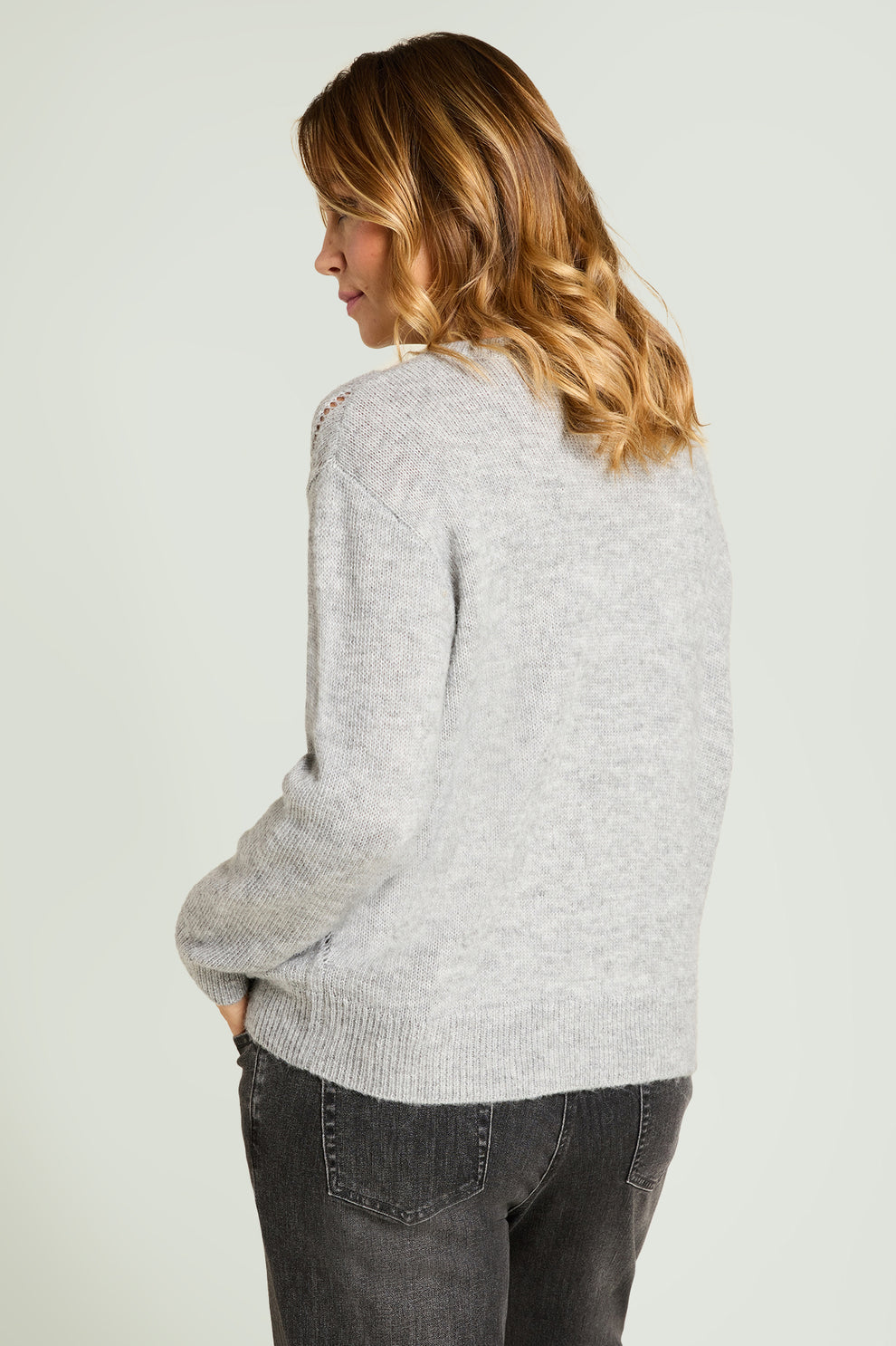 LUISA VIOLA Maglia rombi paillettes