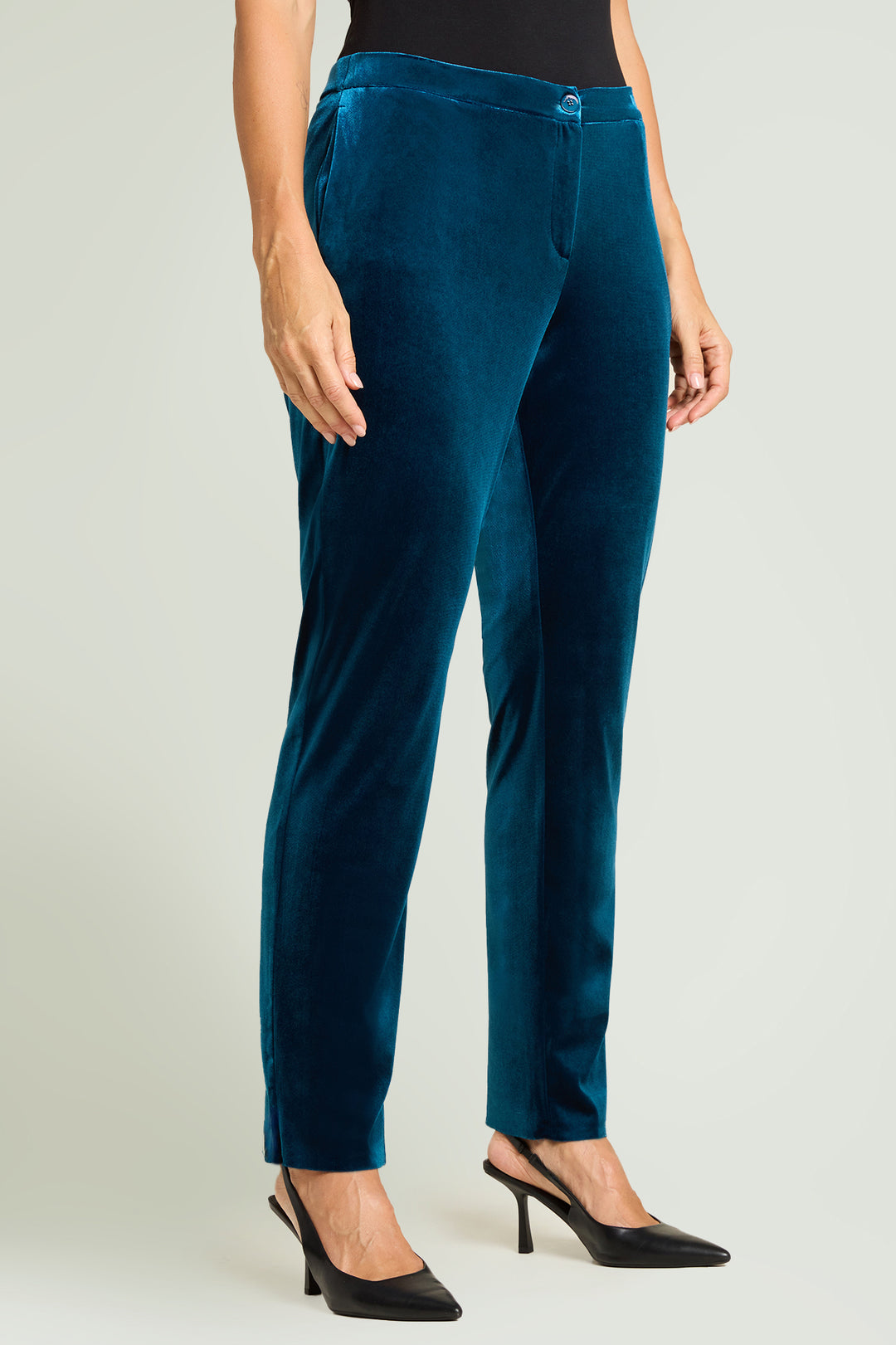 LuisaViola pantaloni in velluto stretch