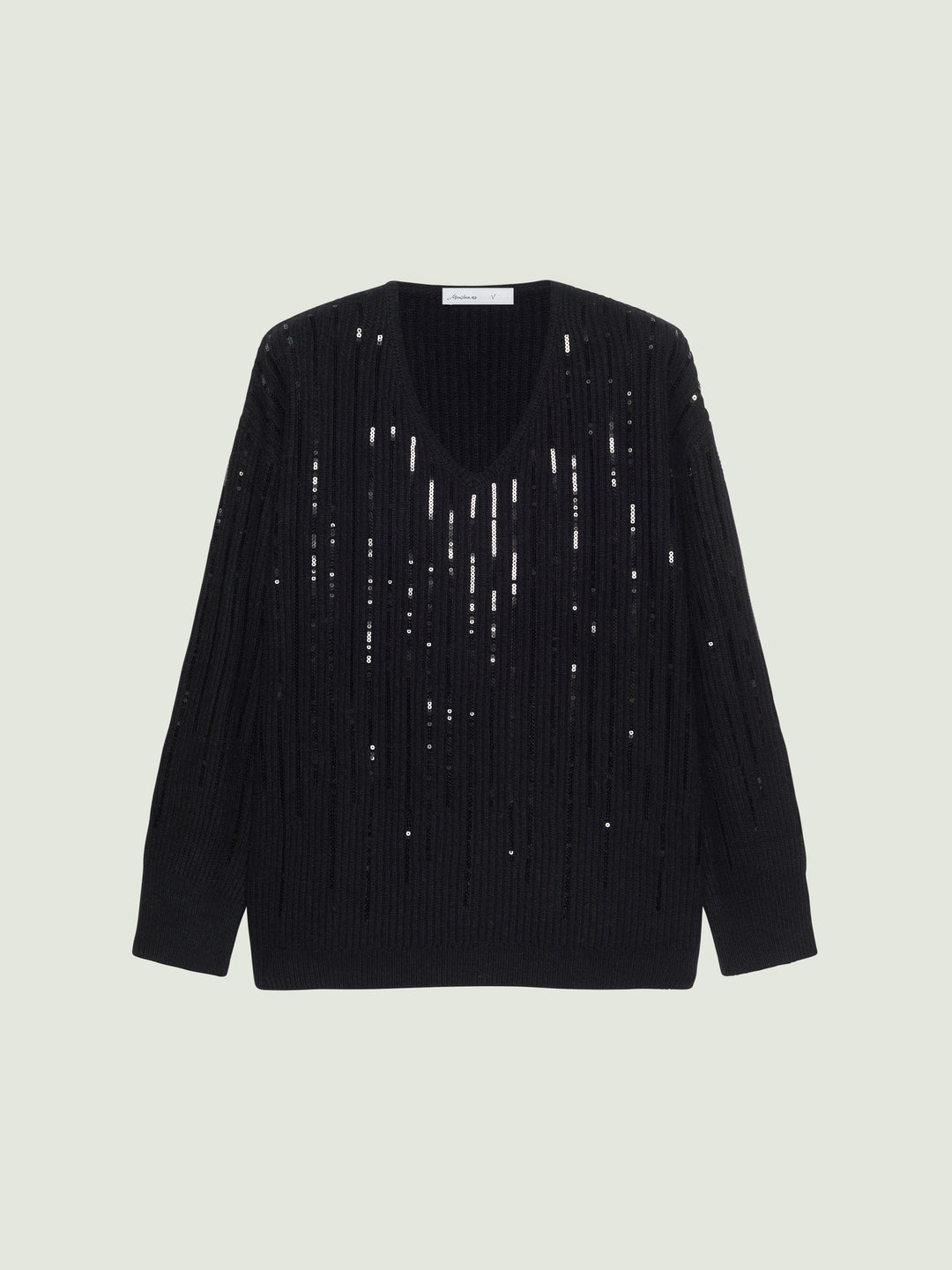 Luisa Viola maglia ricamata con paillettes