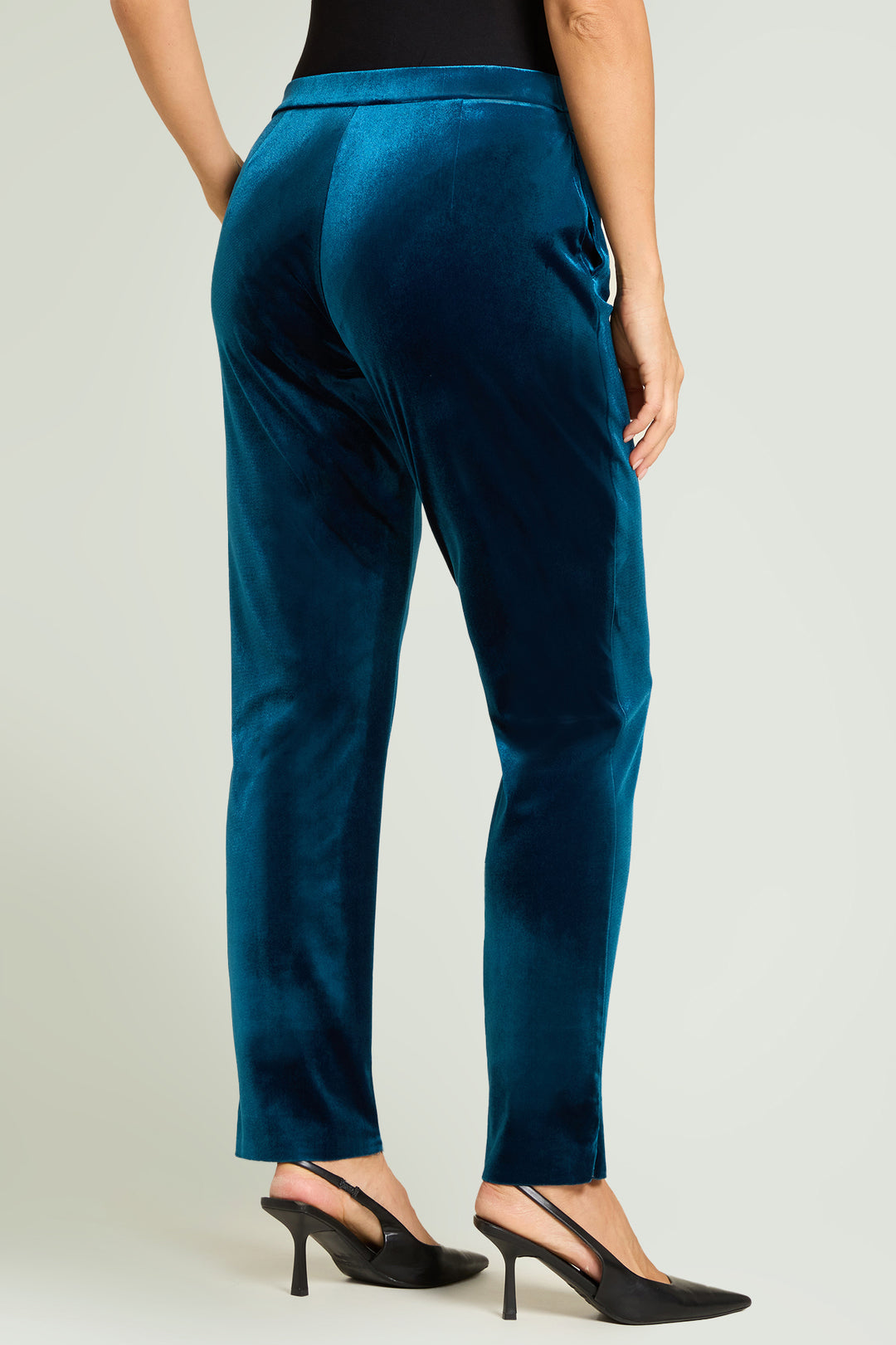 LuisaViola pantaloni in velluto stretch