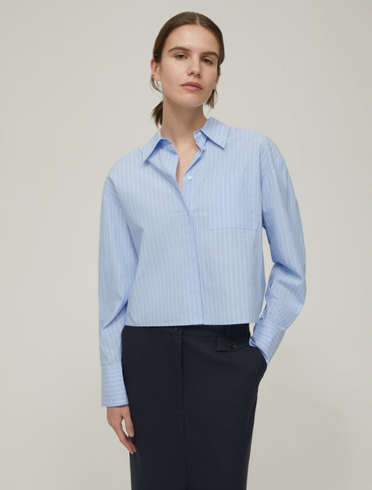 Pennyblack Camicia cropped con micro-strass