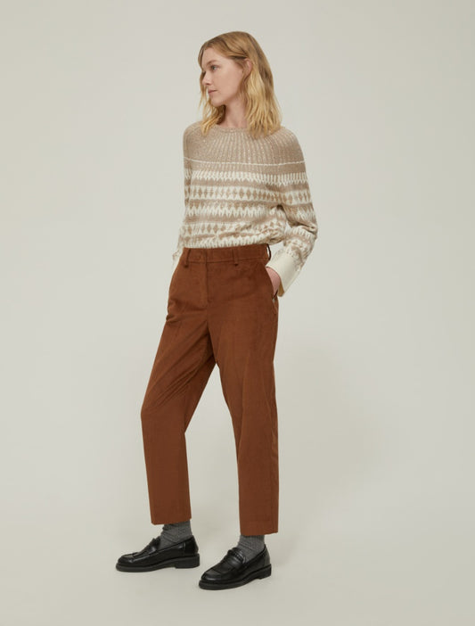 Pennyblack Pantaloni carrot fit in velluto
