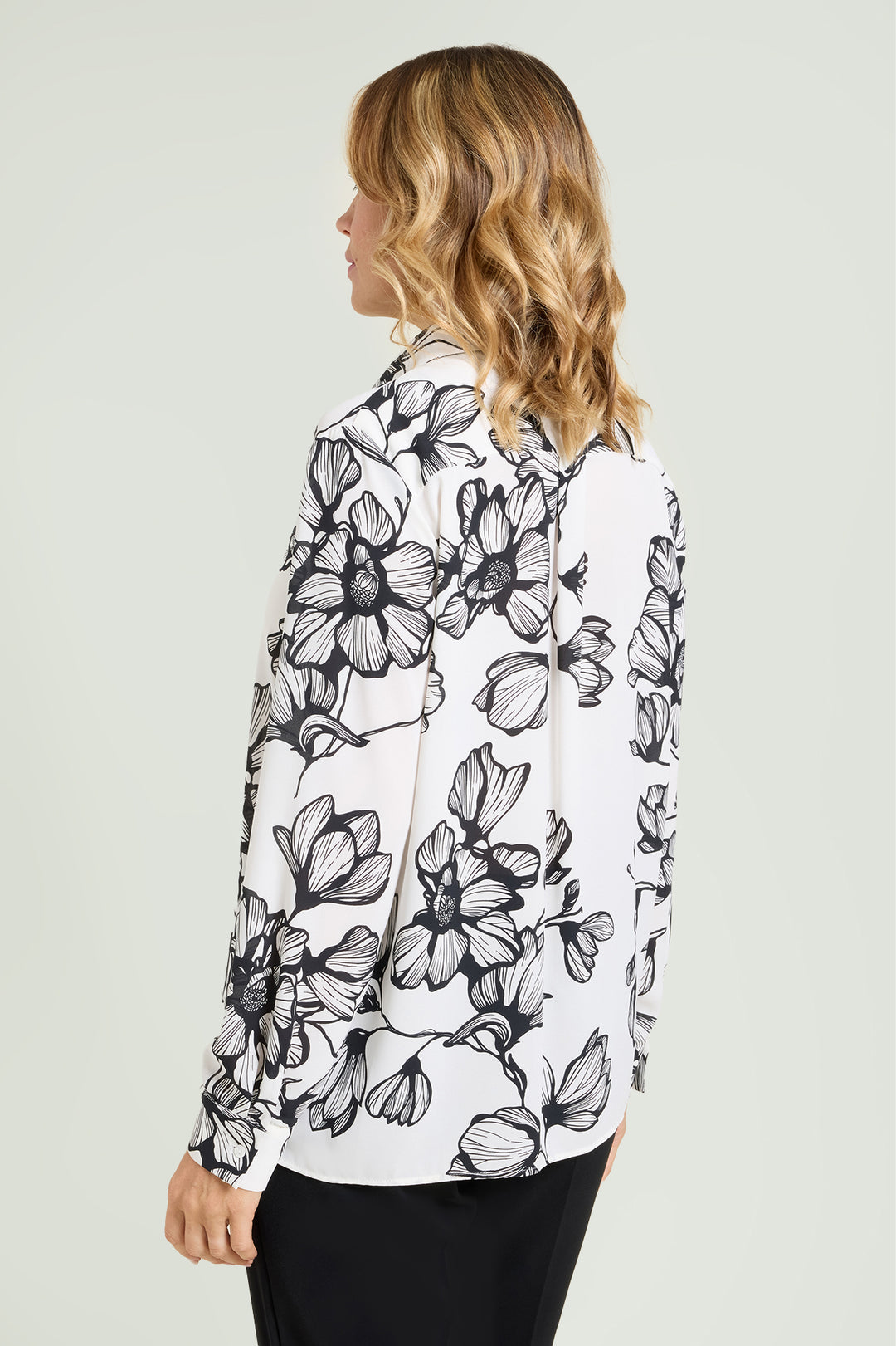 Luisa Viola Camicia in doppia georgette stampata
