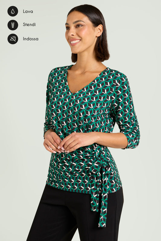 Luisa Viola Blusa stampata in jersey