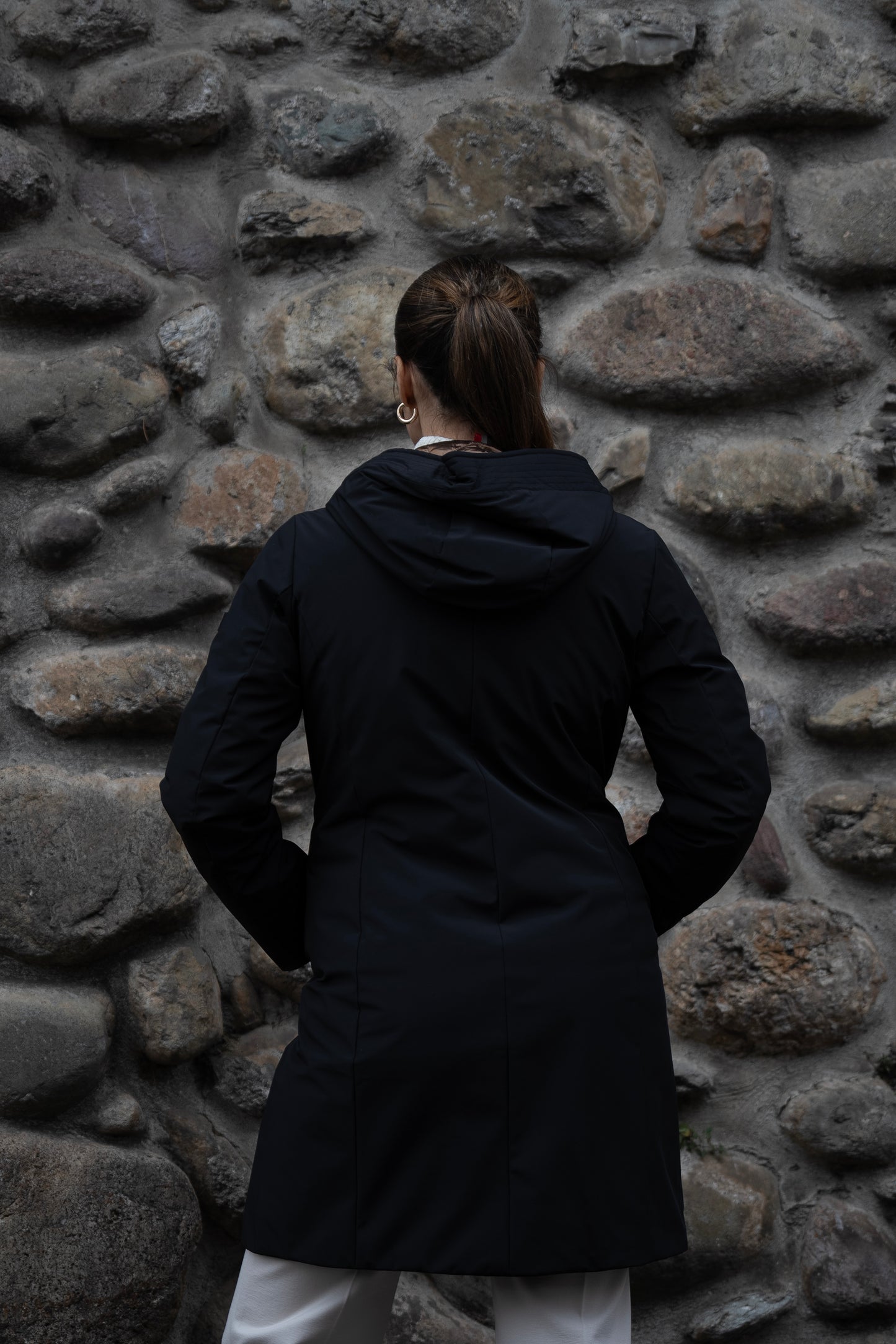 RIHUNIK cappottino in tessuto tecnico