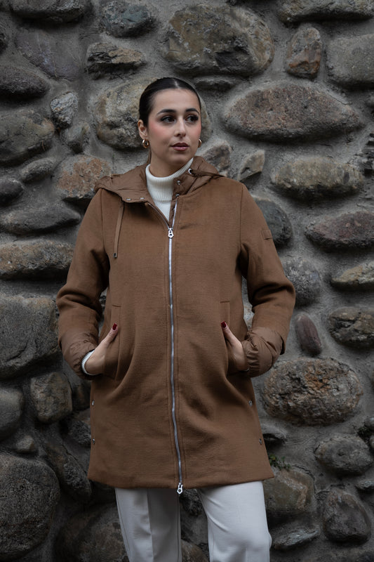 RIHUNIK cappotto con gliet e polsi staccabili