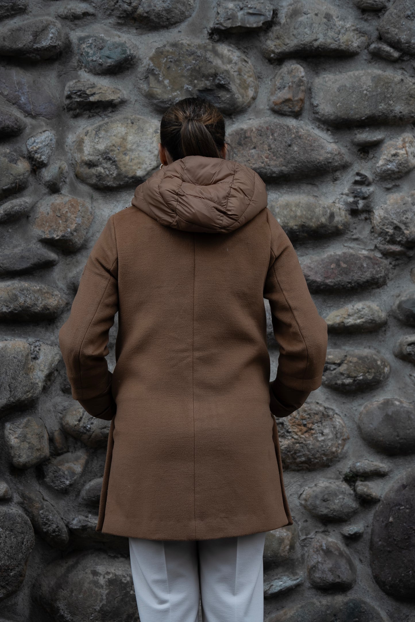 RIHUNIK cappotto con gliet e polsi staccabili