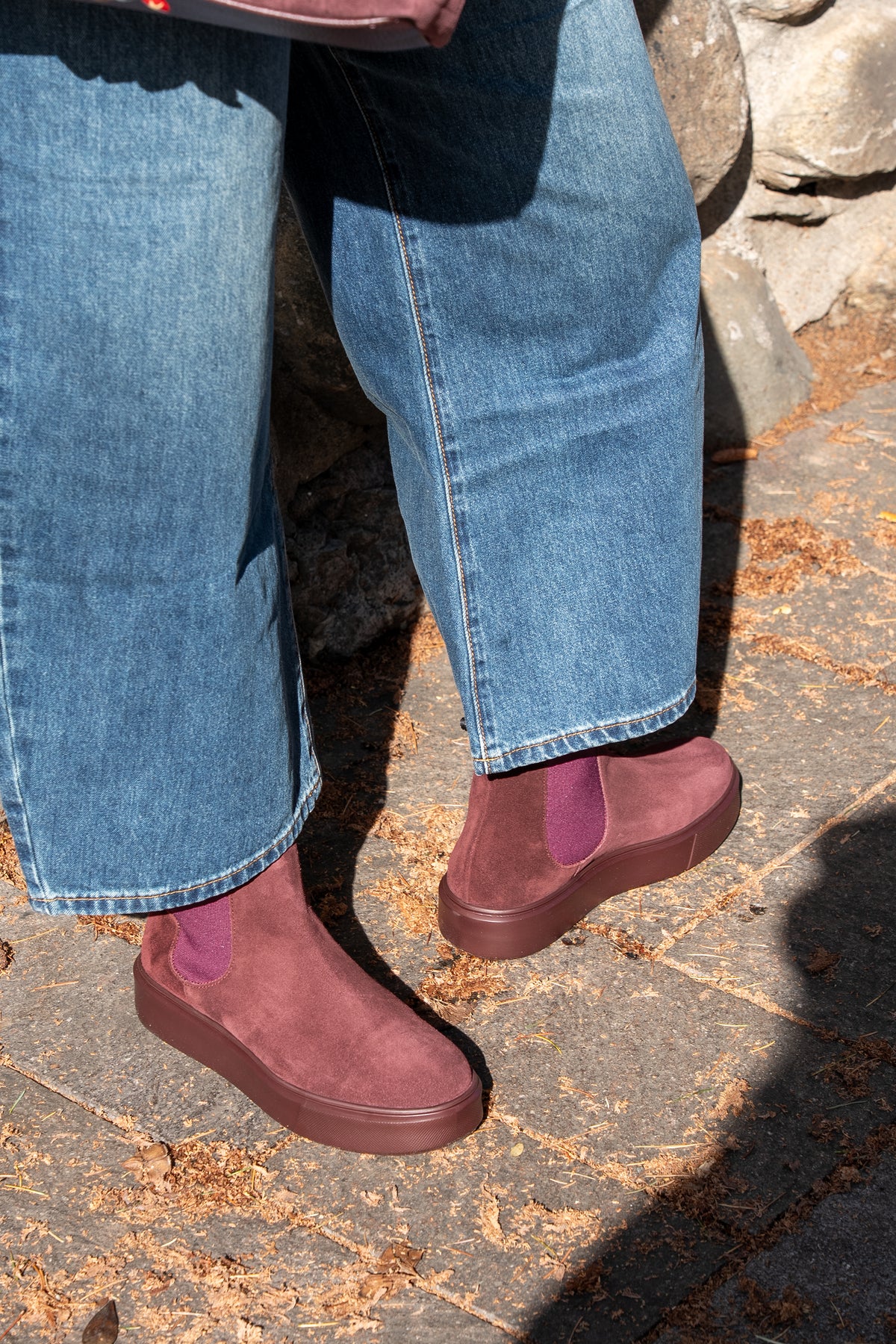 Jeans wide-leg a vita alta