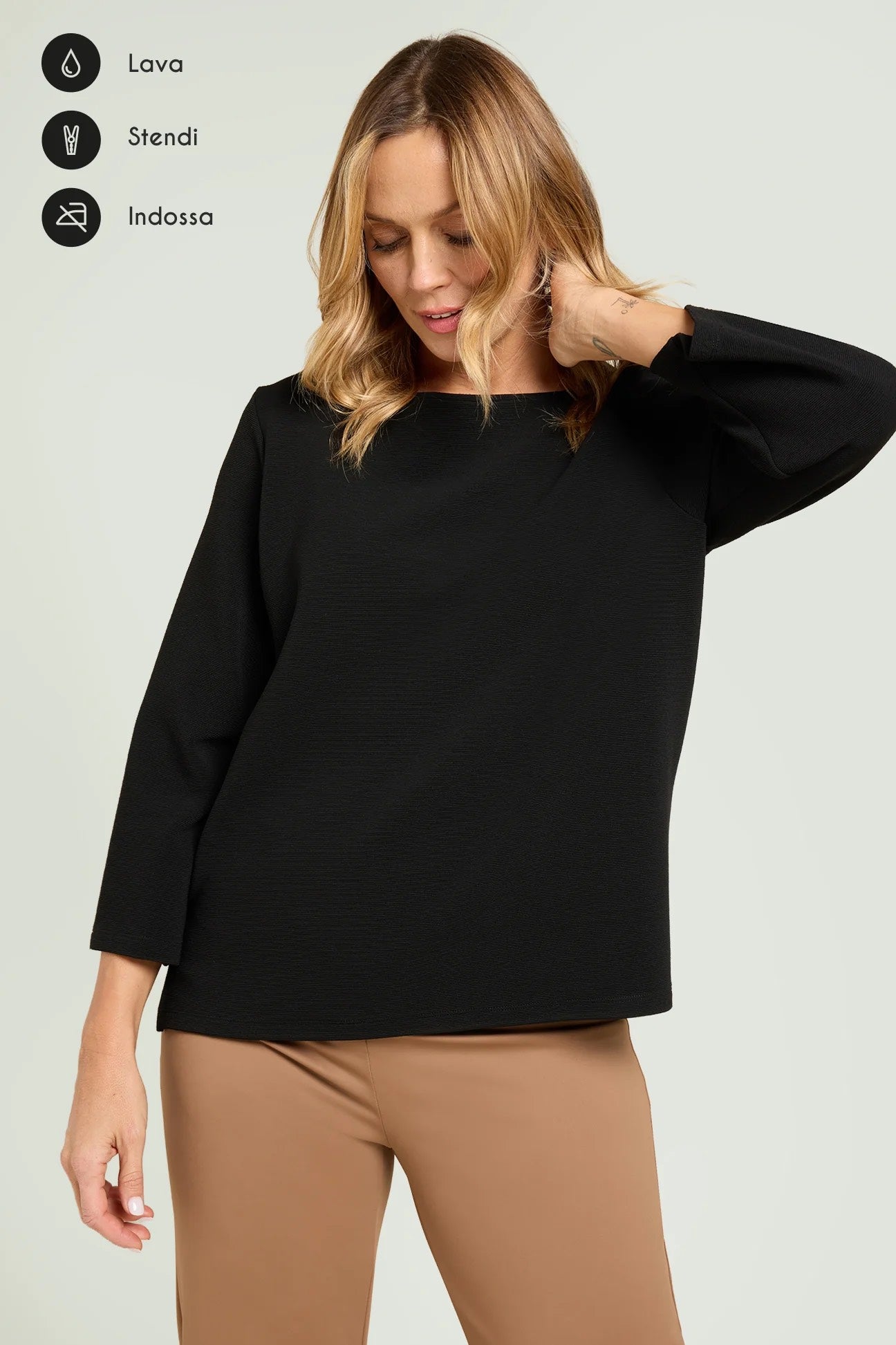 LuisaViola FELPA IN JERSEY OTTOMAN