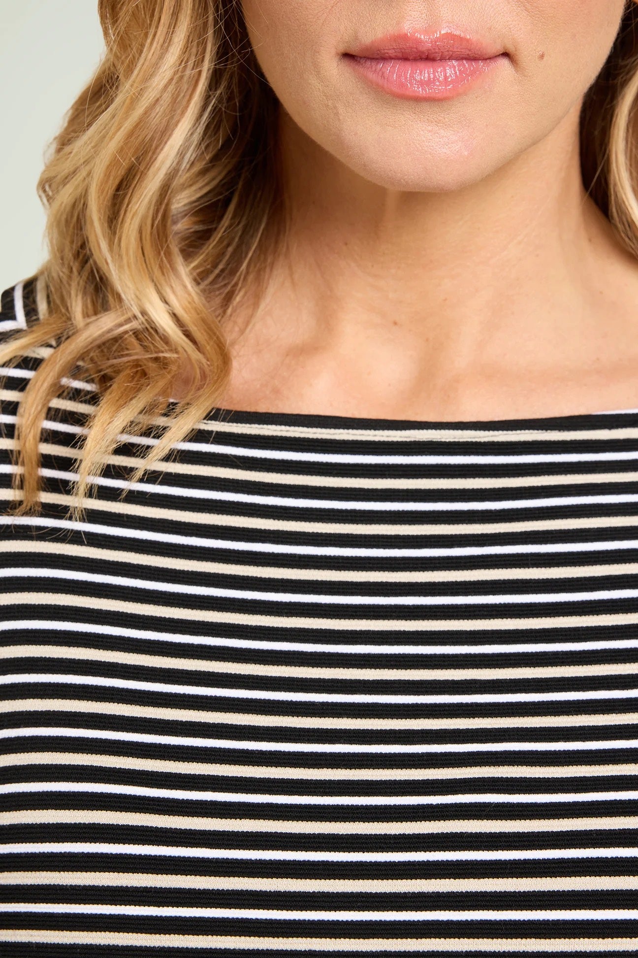 LuisaViola FELPA RIGATA IN JERSEY OTTOMAN