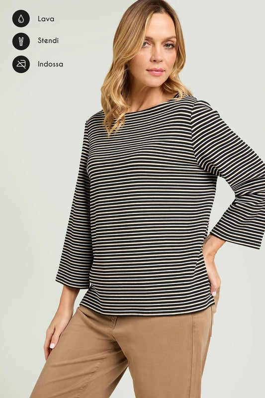 LuisaViola FELPA RIGATA IN JERSEY OTTOMAN