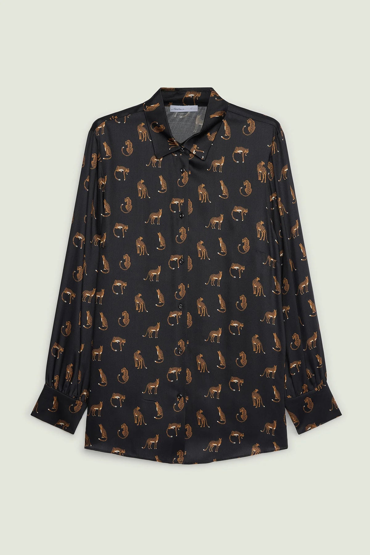 Camicia animalier in georgette