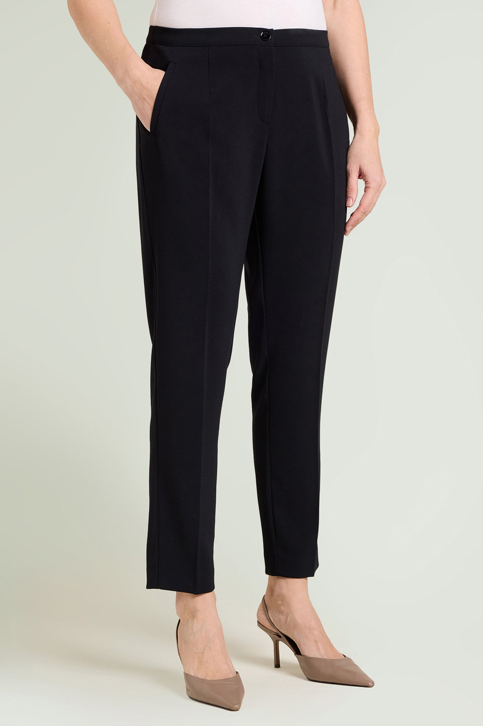 LUISA VIOLA Pantaloni a sigaretta in crepe cady