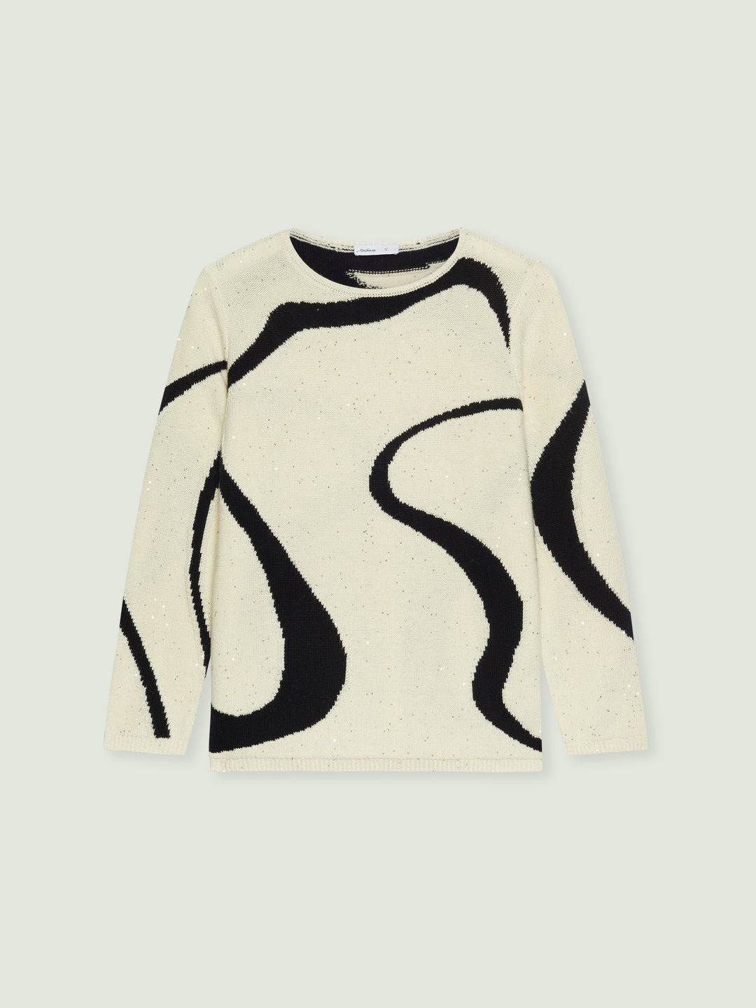 Luisa Viola Maglia con intarso ad onde