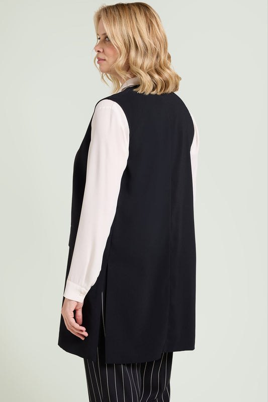 LUISA VIOLA Gilet in crepe cady