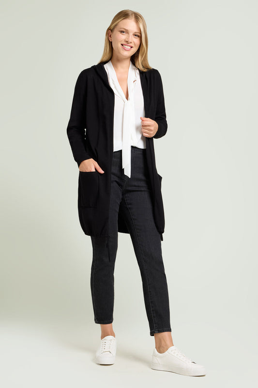 Luisa Viola Cardigan-parka in viscosa confort