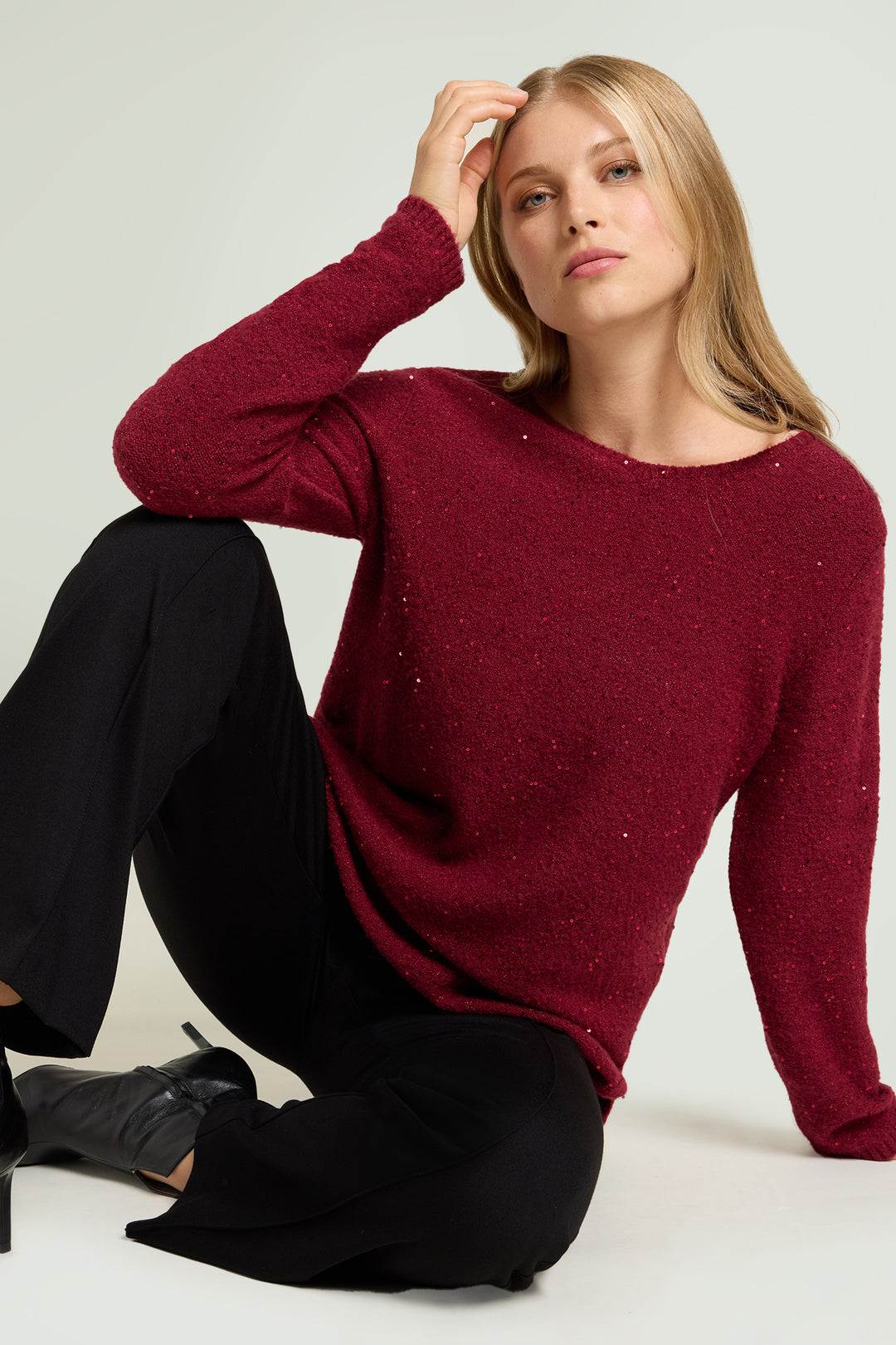 LuisaViola Maglia full paillettes