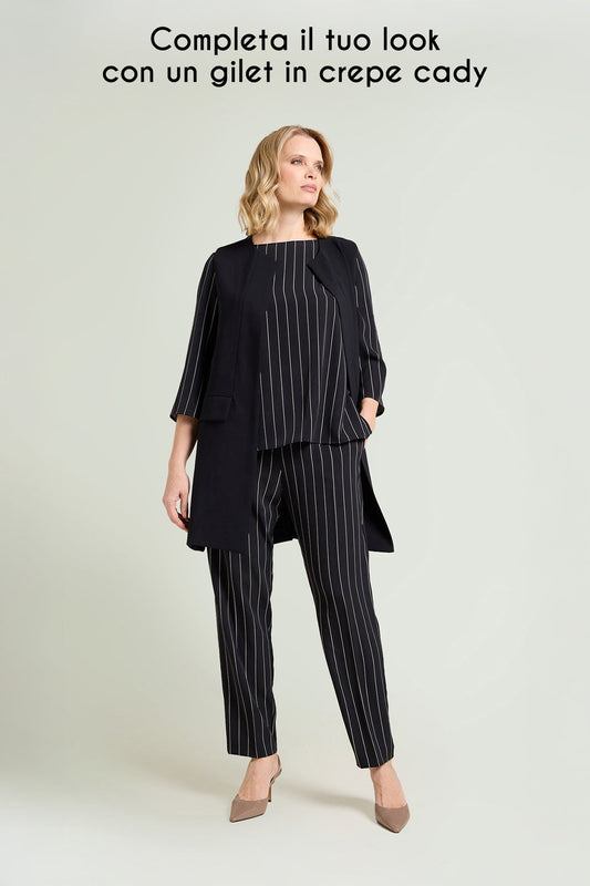 LUISA VIOLA Blusa in candy gessato