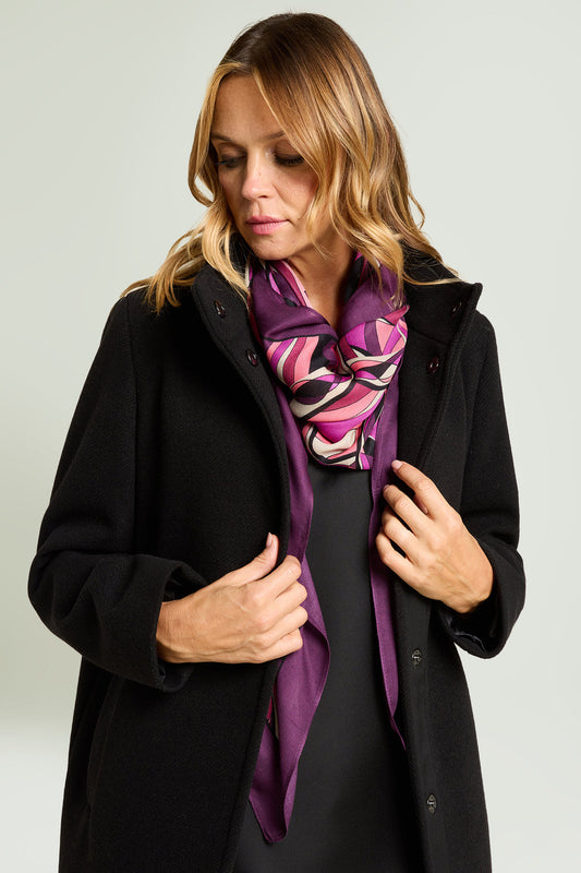 LuisaViola sciarpa-foulard stampata