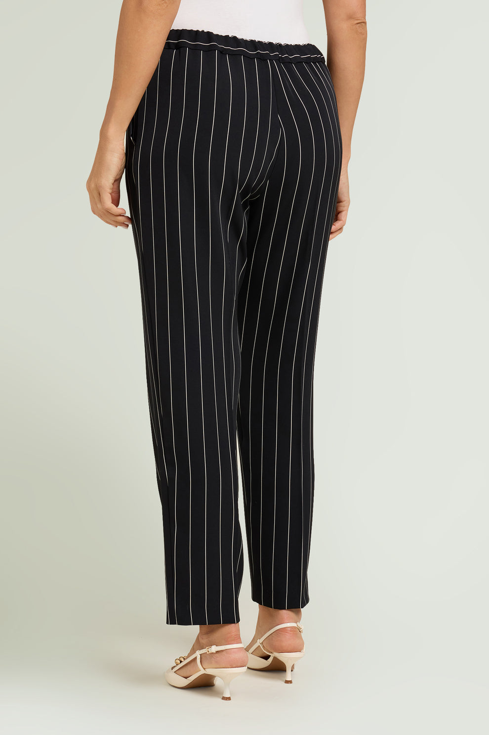 LUISA VIOLA Pantalone in cady gessato