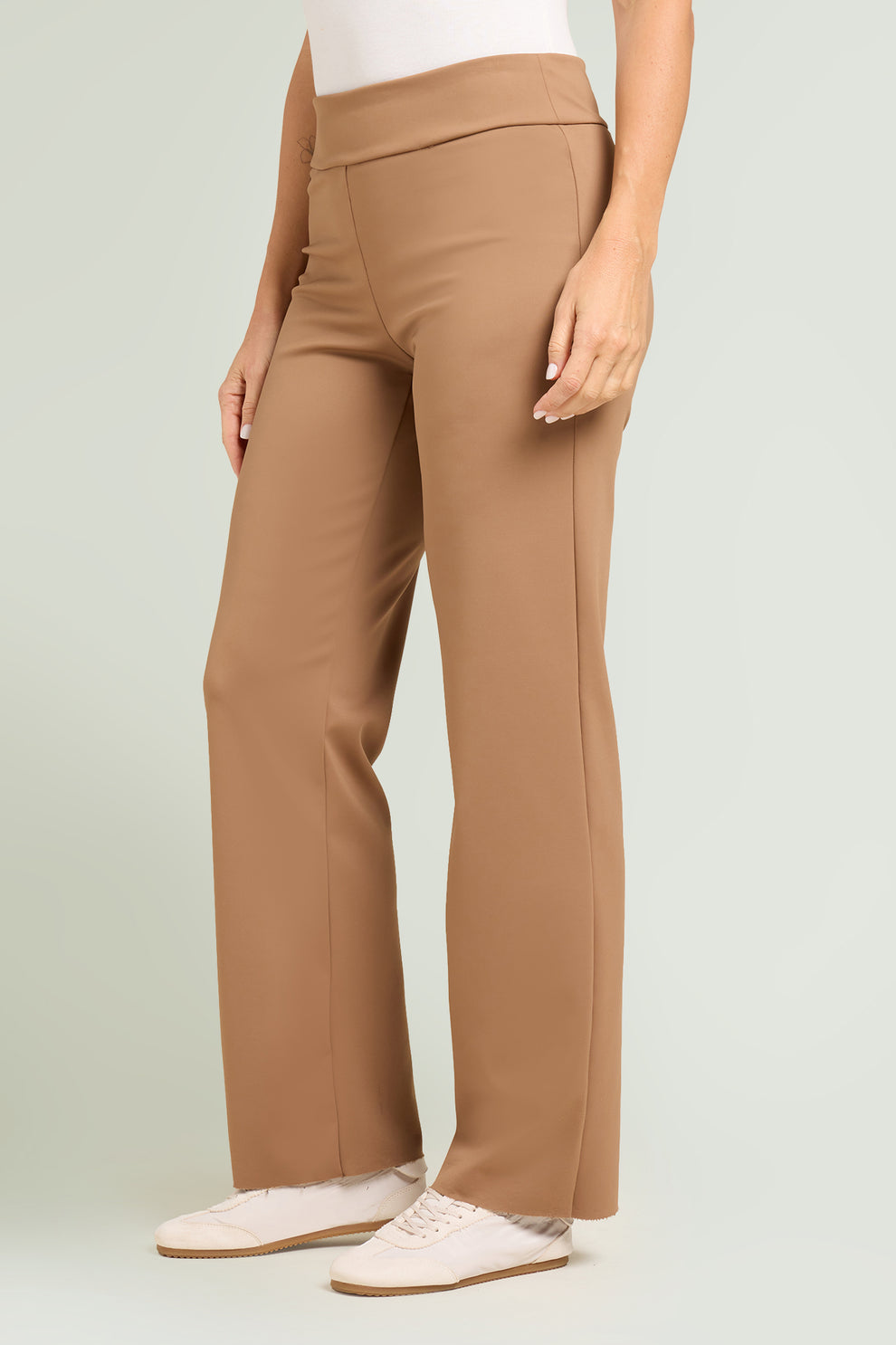 LUISA VIOLA Pantalone pull-on dritti in tecno-stretch