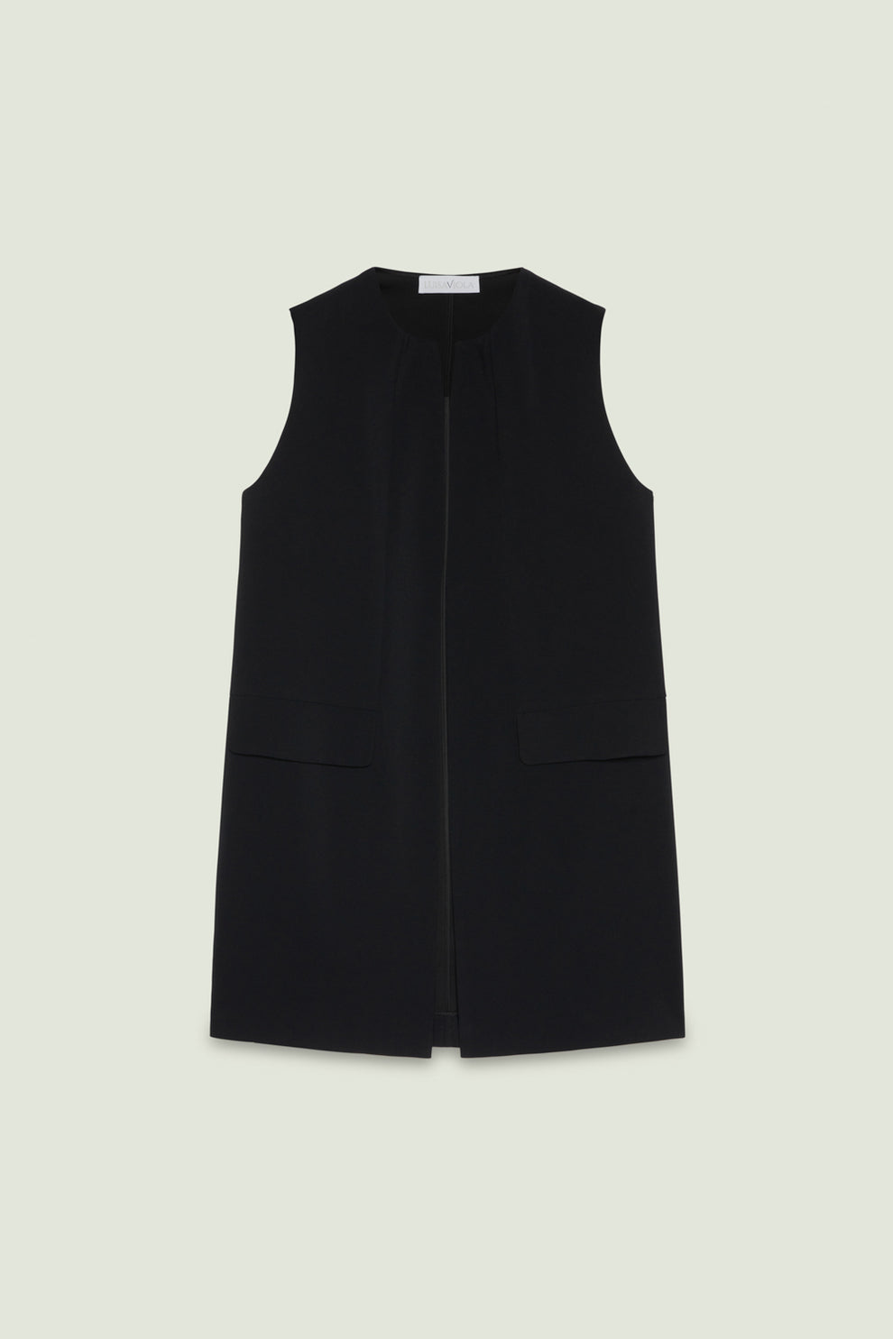 LUISA VIOLA Gilet in crepe cady