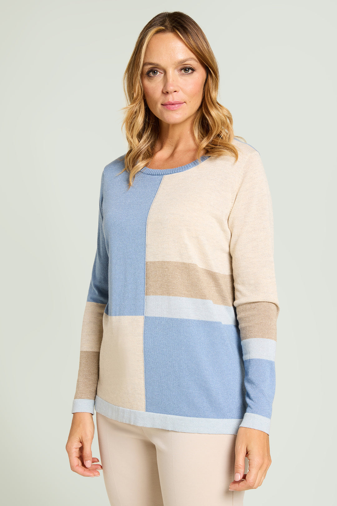 Luisa Viola maglia shiny color block