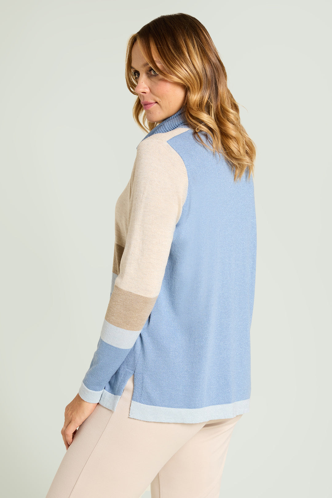 Luisa Viola maglia shiny color block